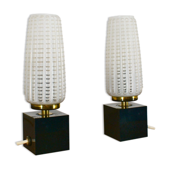 Pair of mid-century table lamps, 1960s