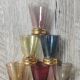 Verres à liqueur colorés