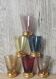 Verres à liqueur colorés