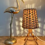 Vintage rattan lamp