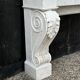 Charles x style fireplace in carrara marble, circa 1880