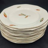 24-piece service Digoin & Sarreguemines Model "Nemours" Vintage