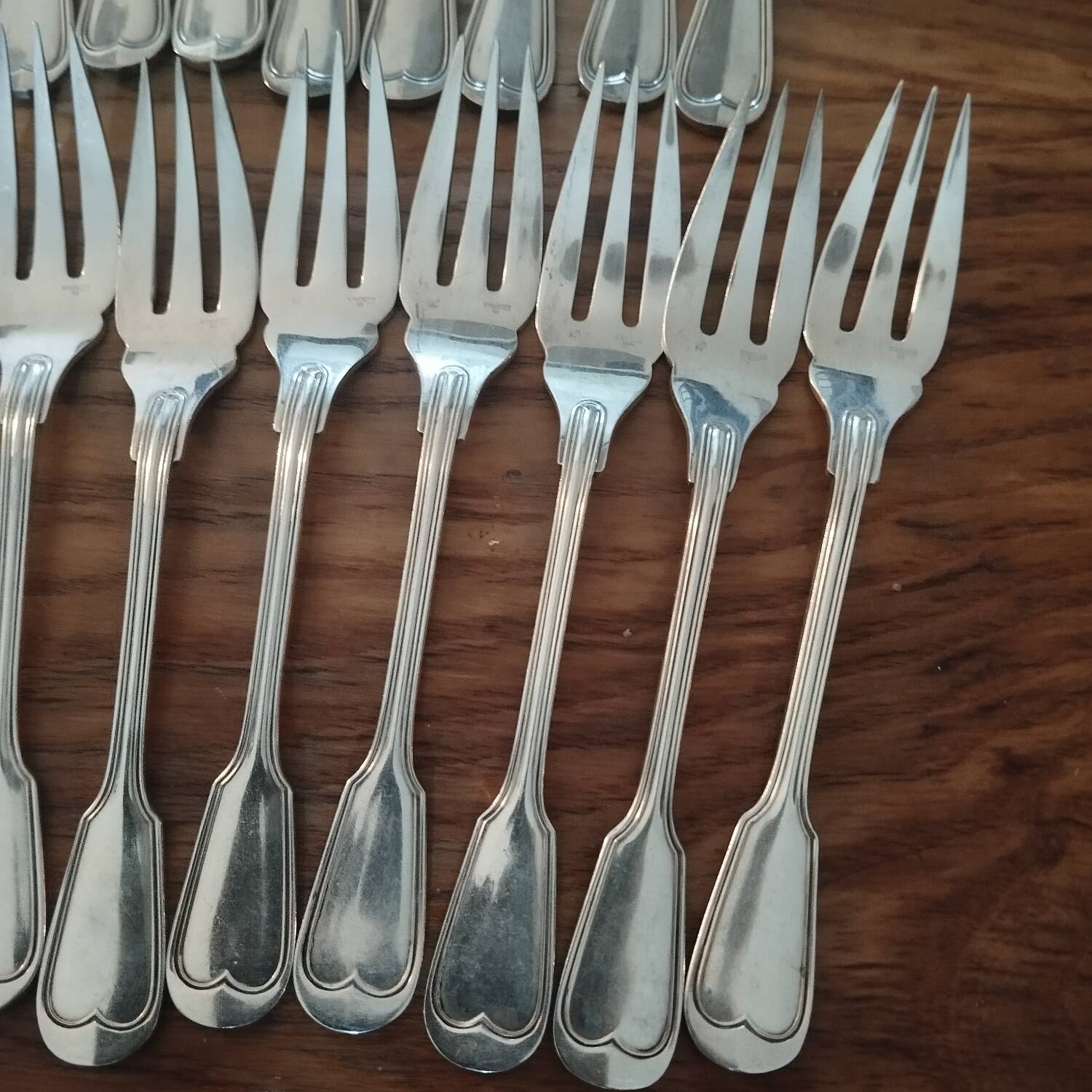 Ercuis silver-plated fish cutlery