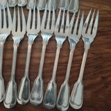 Ercuis silver-plated fish cutlery