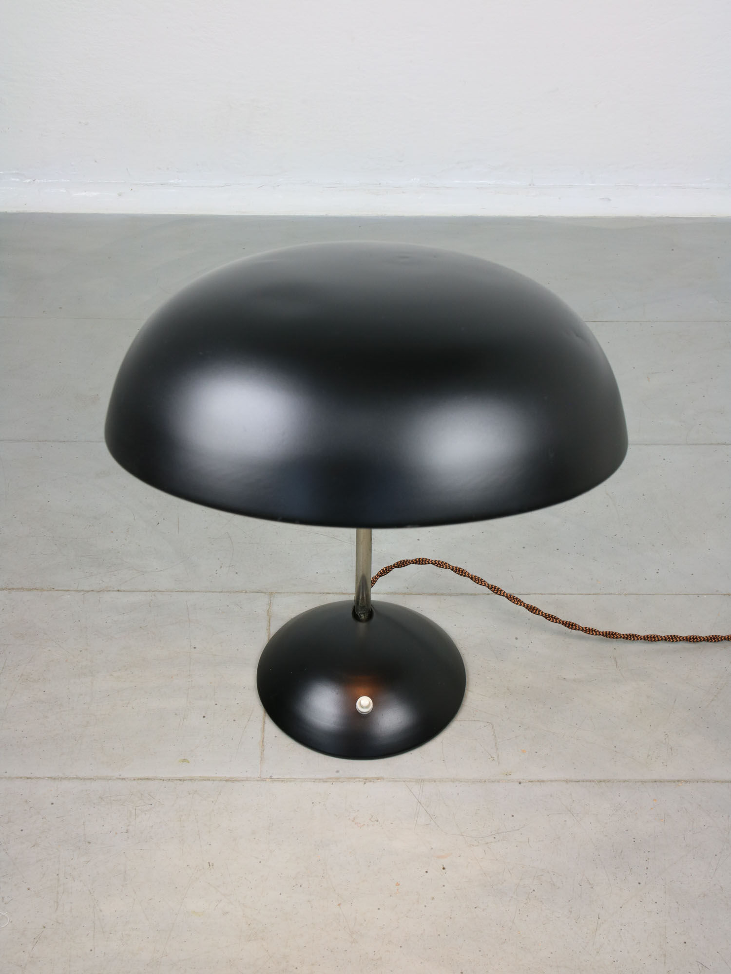 Black Bauhaus Table Lamp, 1930s