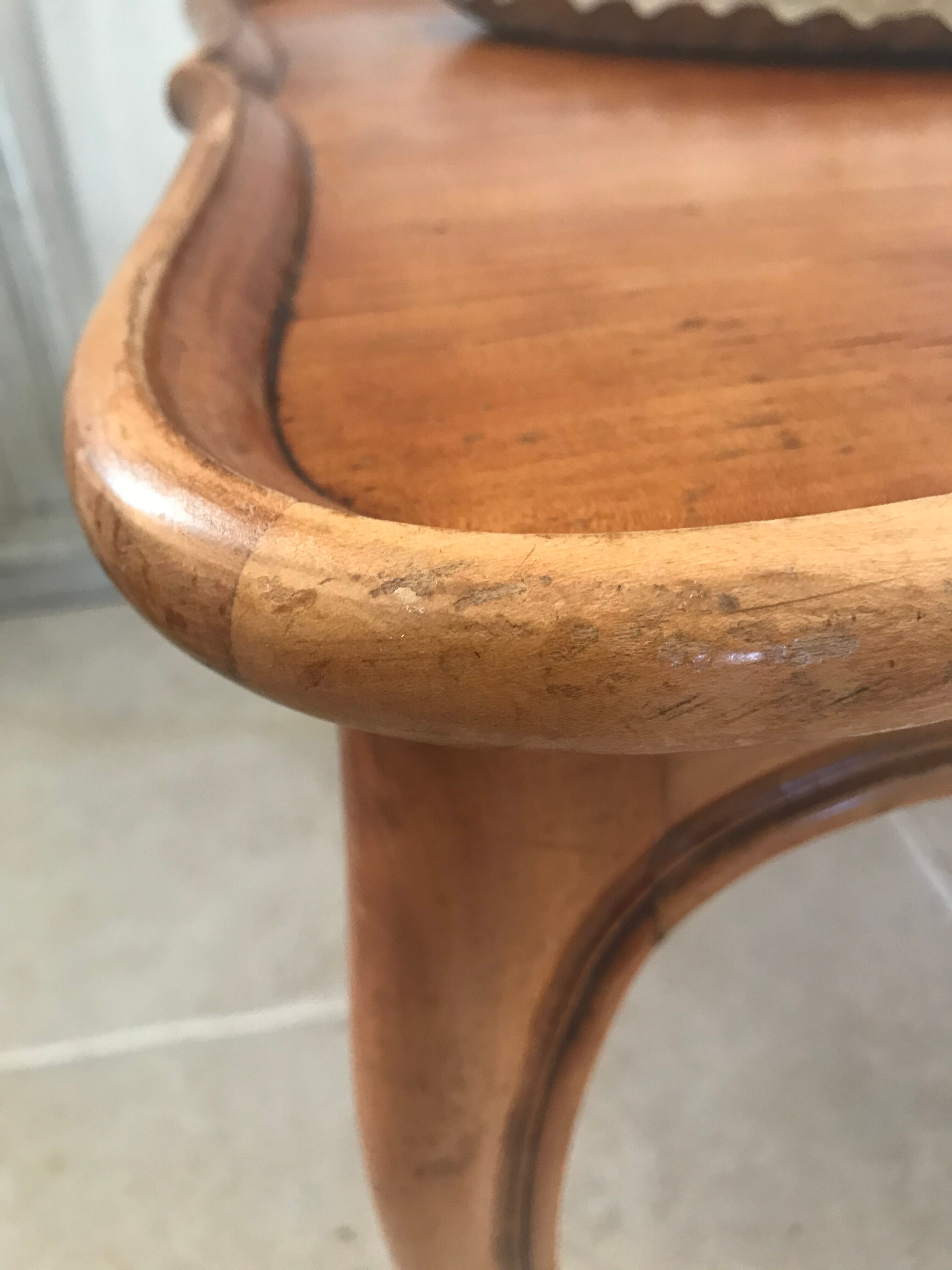 Louis X-style wooden coffee table