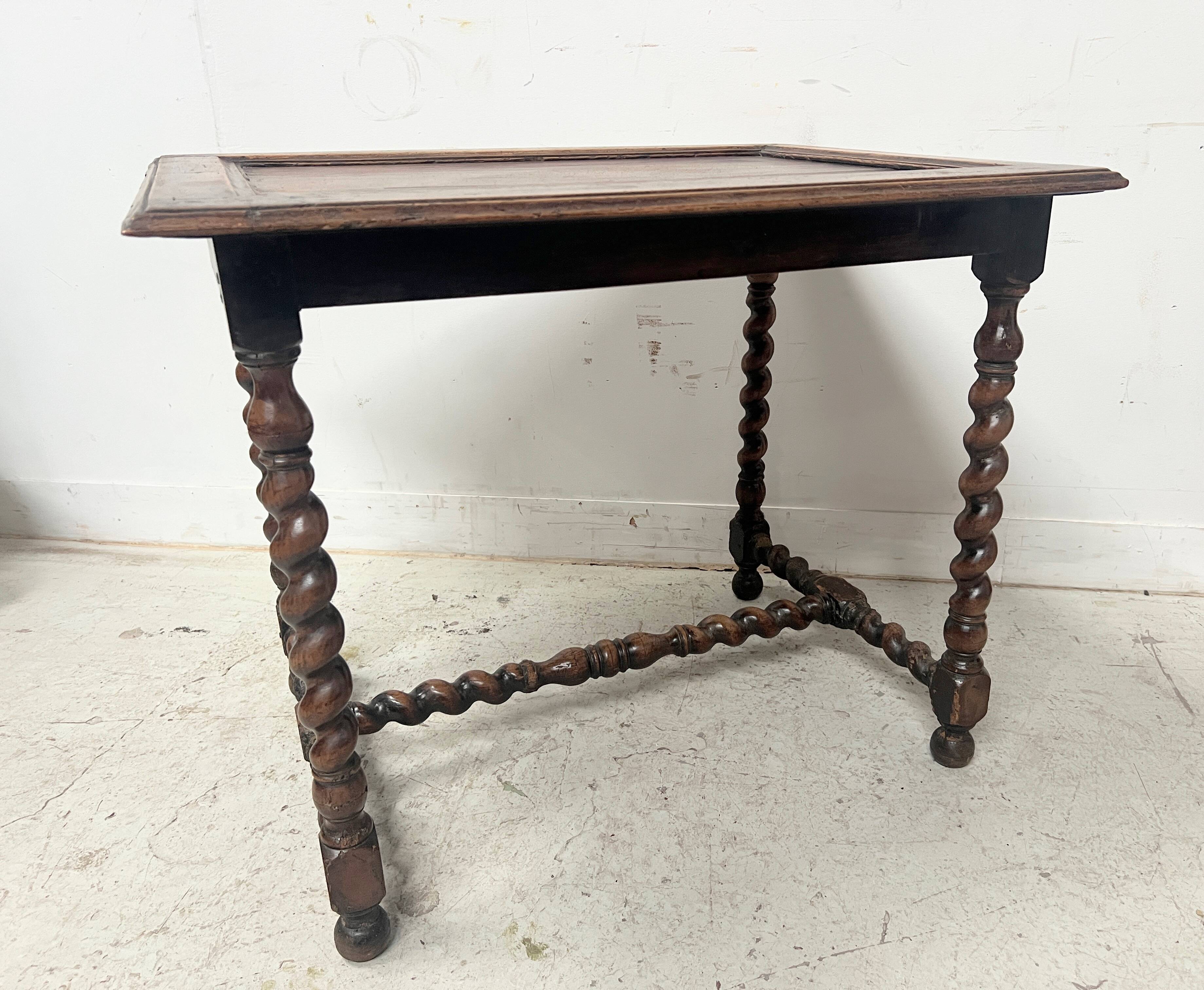 19th-century solid walnut desk.