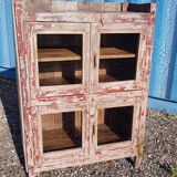 Ancien garde manger en teck birman