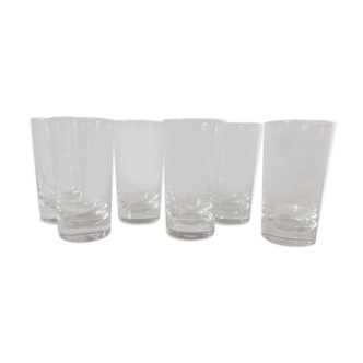 Suite of six baccarat crystal cups