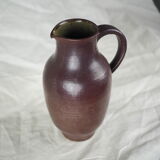 Sandstone pitcher with brown glaze - red by Geneviève BAPTENDIER Laurence MOLINARD