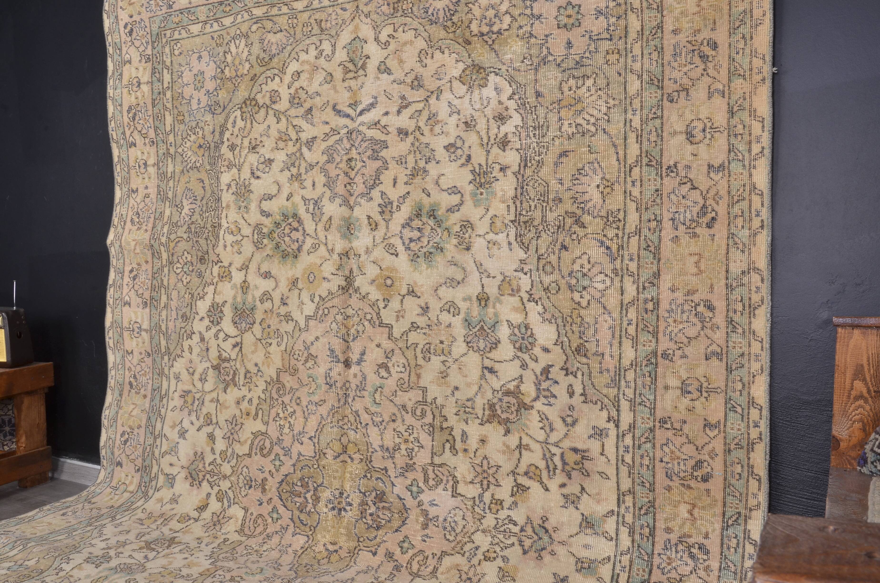 Vintage Turkish Oushak Wool Rug sku 2362