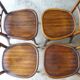 4 chairs Baumann bistrot 1925 sitting wood, "patina bistro of the corner"