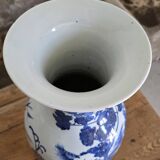 Porcelain baluster vase.