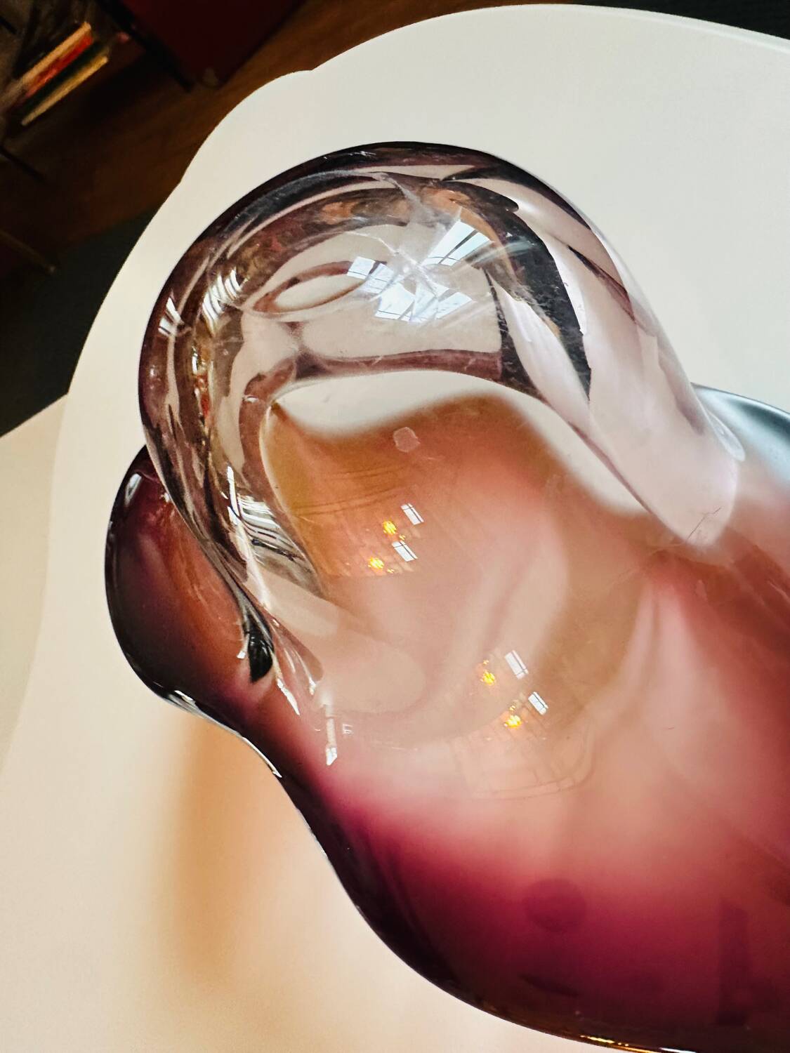 Vintage 70s Murano fruit bowl