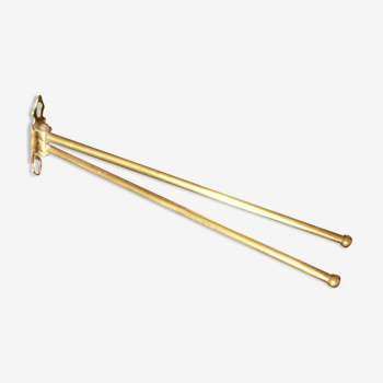 Brass towel rack two bars