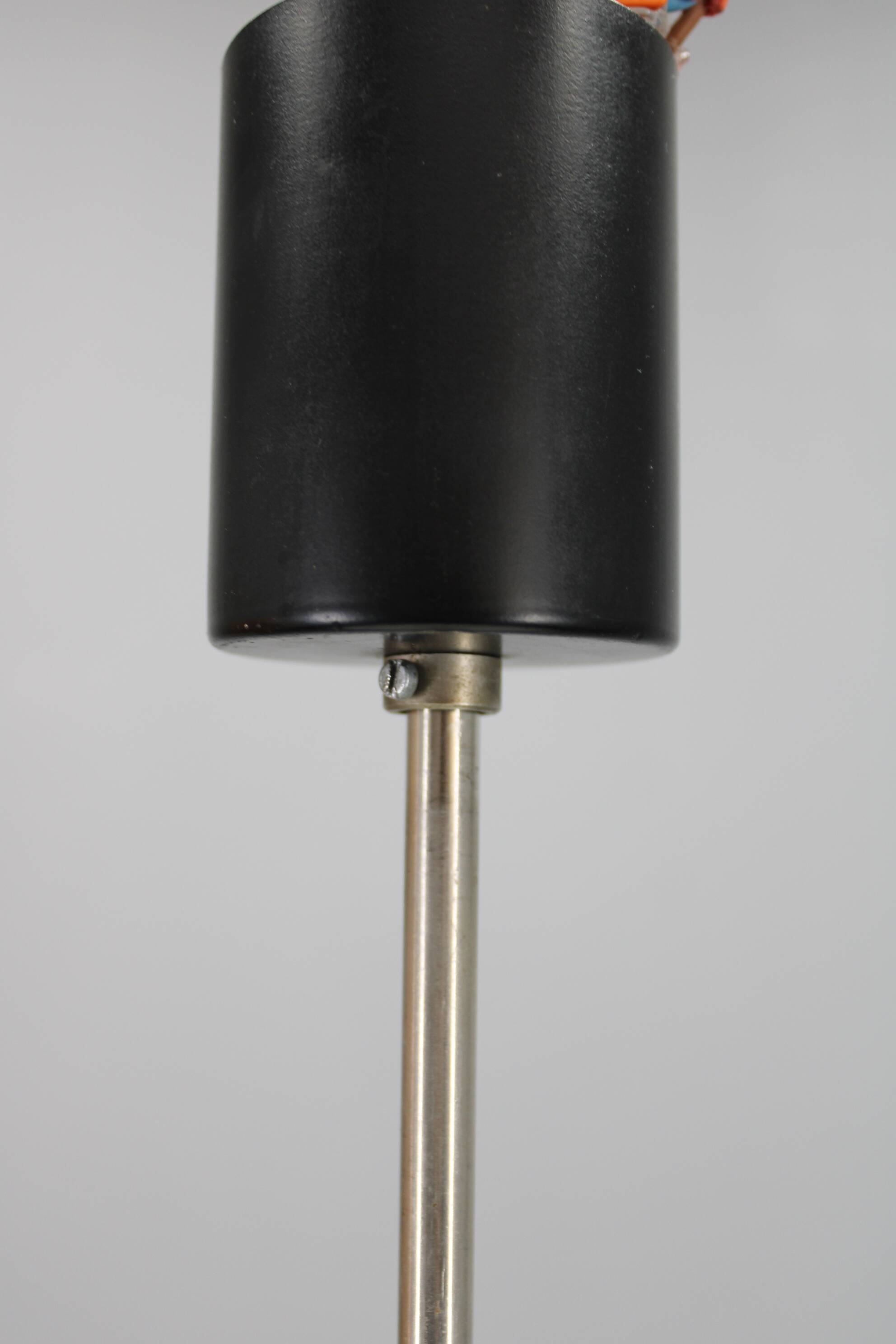 1950s Josef Hurka UFO pendant light for Napako, Czechoslovakia