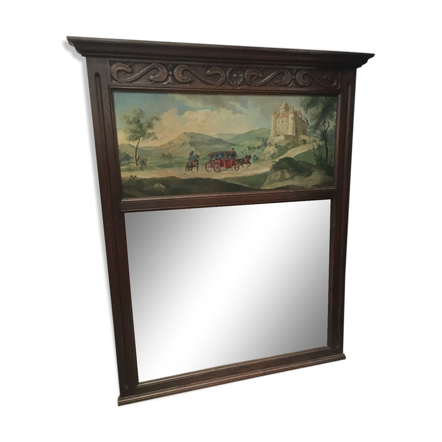 Pier in carved oak 156x130cm