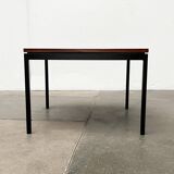 Mid-century minimalist teak side table by Florence Knoll for Knoll International, 1950s.