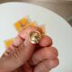 Antique furniture knob gilded with fine gold