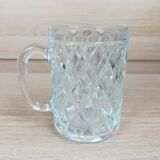 3 chopes à bière en verre