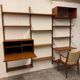 Meuble mural scandinave vintage en teck par Poul Cadovius pour Royal System, Cope