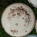 Set of 7 different iron earth plates