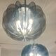 Pair of smoked glass suspensions - 70s