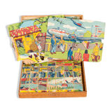 Set of 35 cubic wooden by MFR