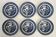 6 Churchill dessert plates made in England