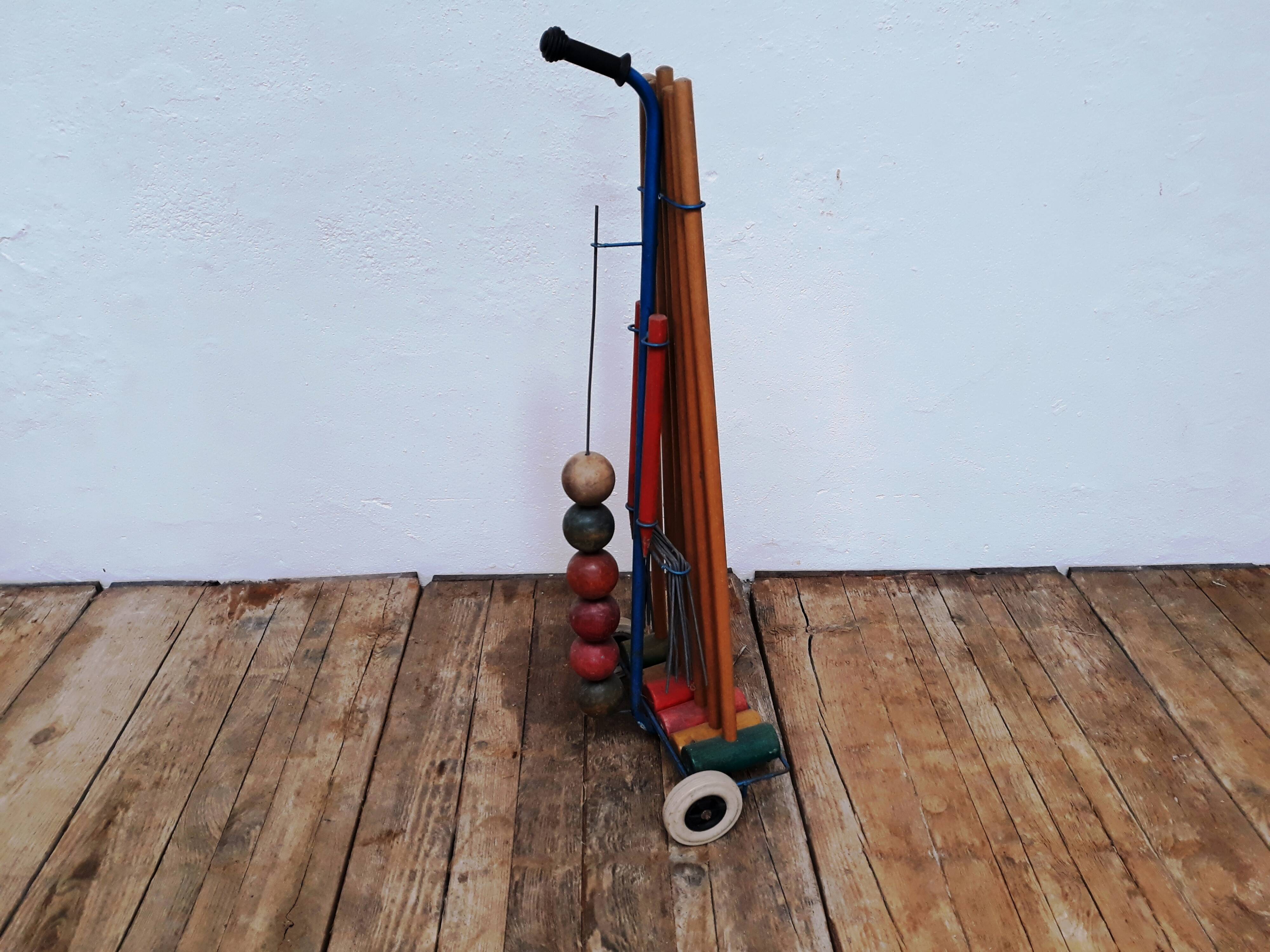 Vintage croquet set