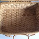 Suitcase round Wicker vintage