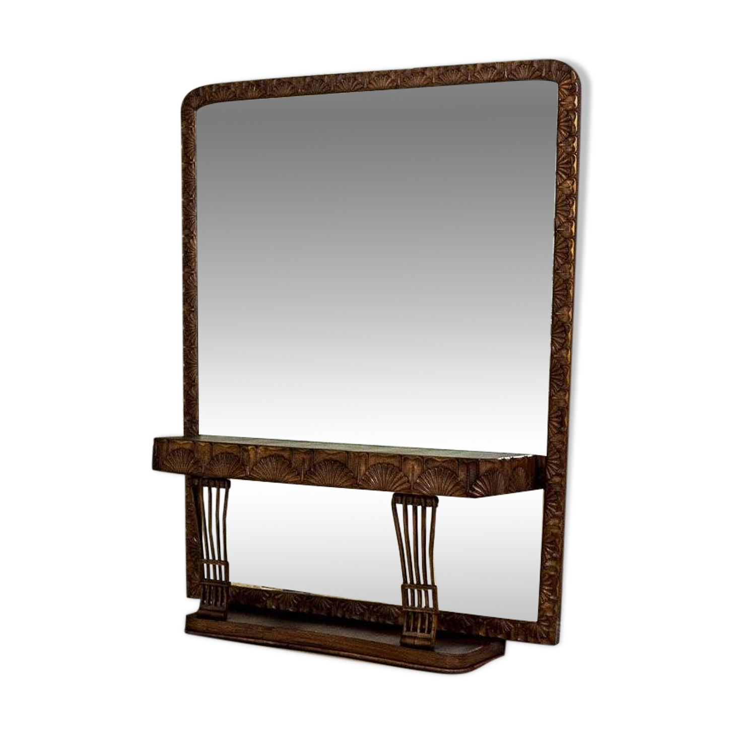Pearwood Vanity Table with Mirror, 1900s