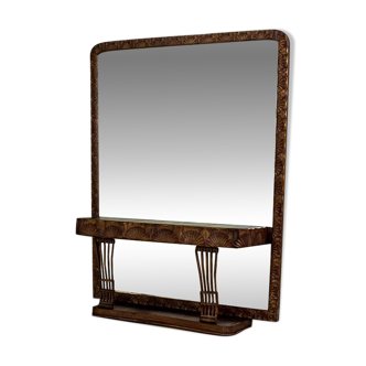 Pearwood Vanity Table with Mirror, 1900s