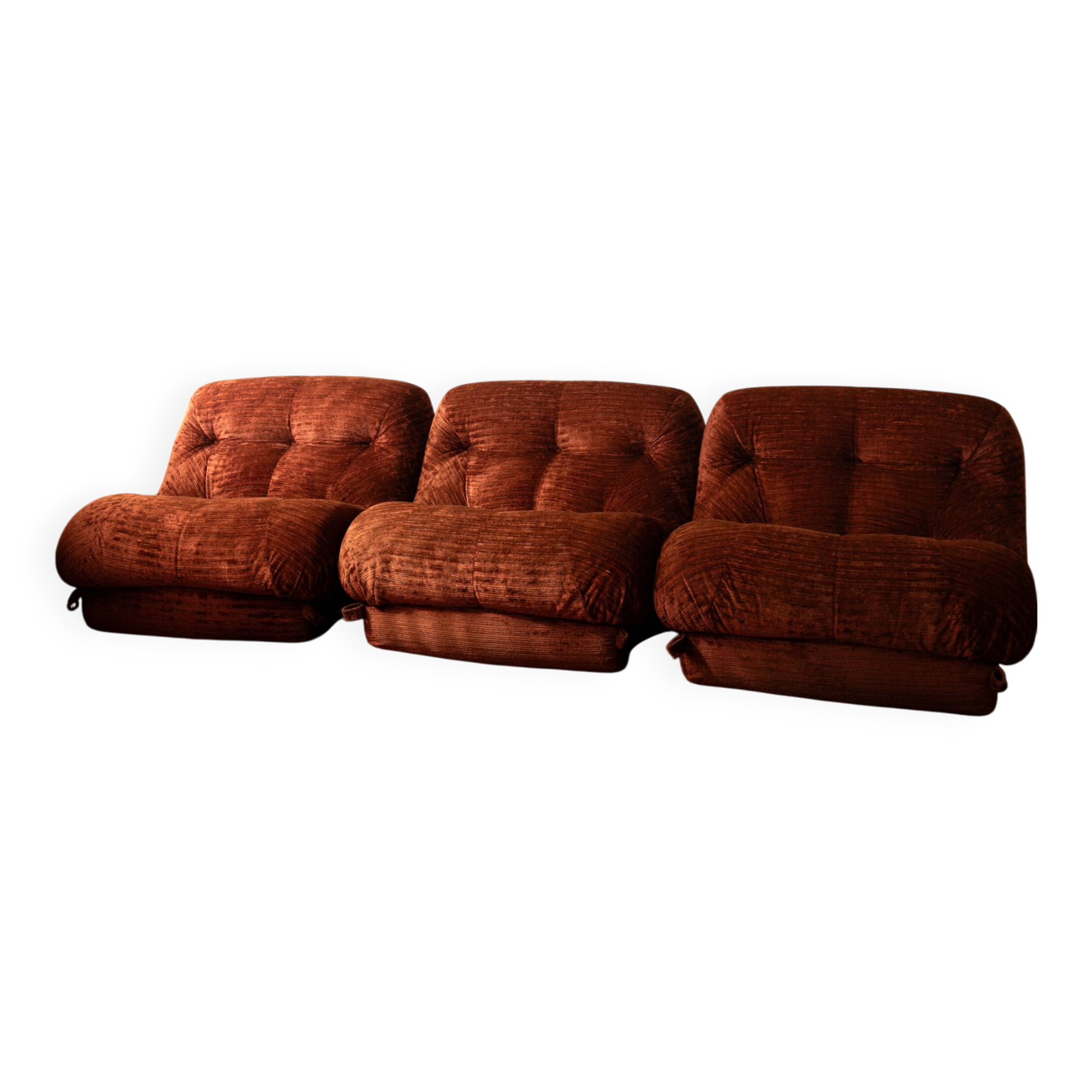 Nuvolone Modular Sofa by Rino Maturi for Mimo Padova, 1970s, Set of 3