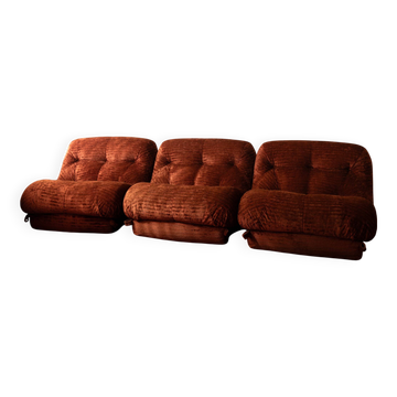 Nuvolone Modular Sofa by Rino Maturi for Mimo Padova, 1970s, Set of 3