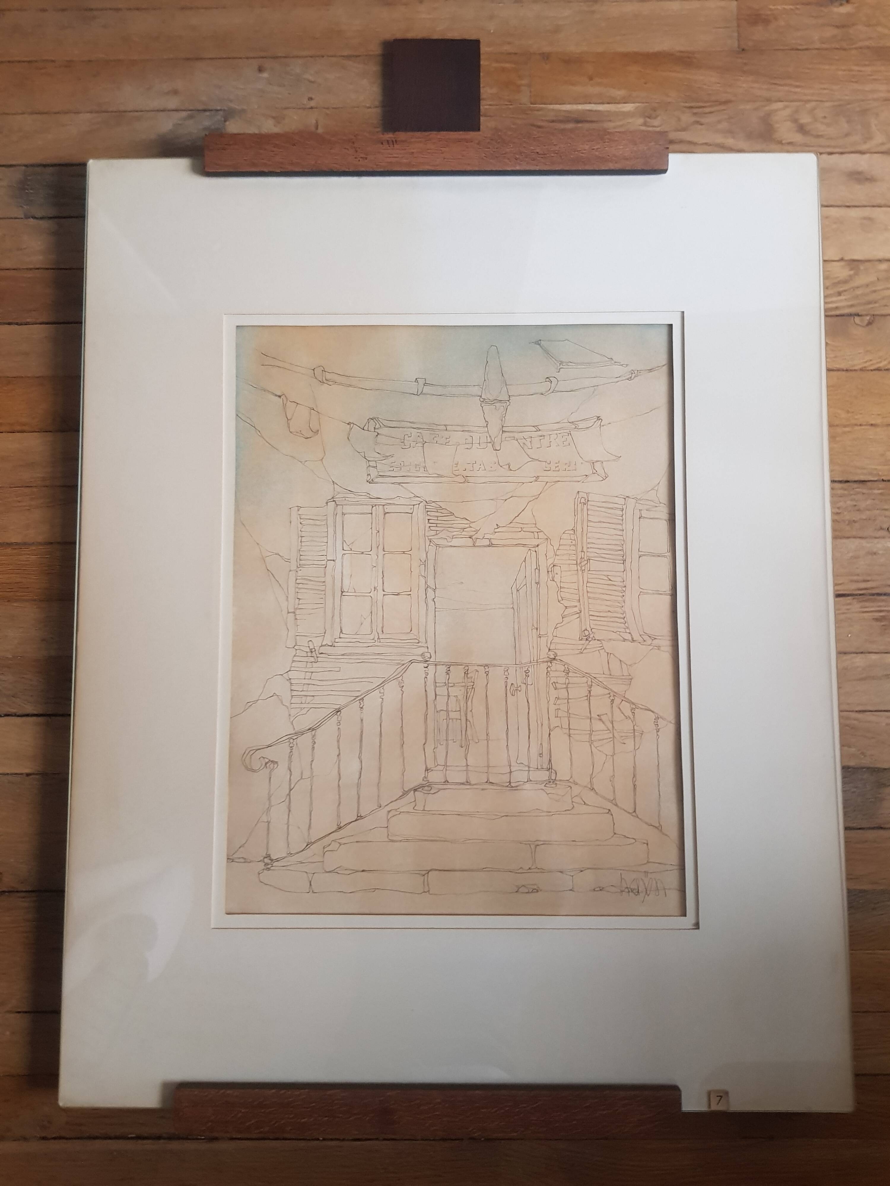 Vintage painting signed Hayn