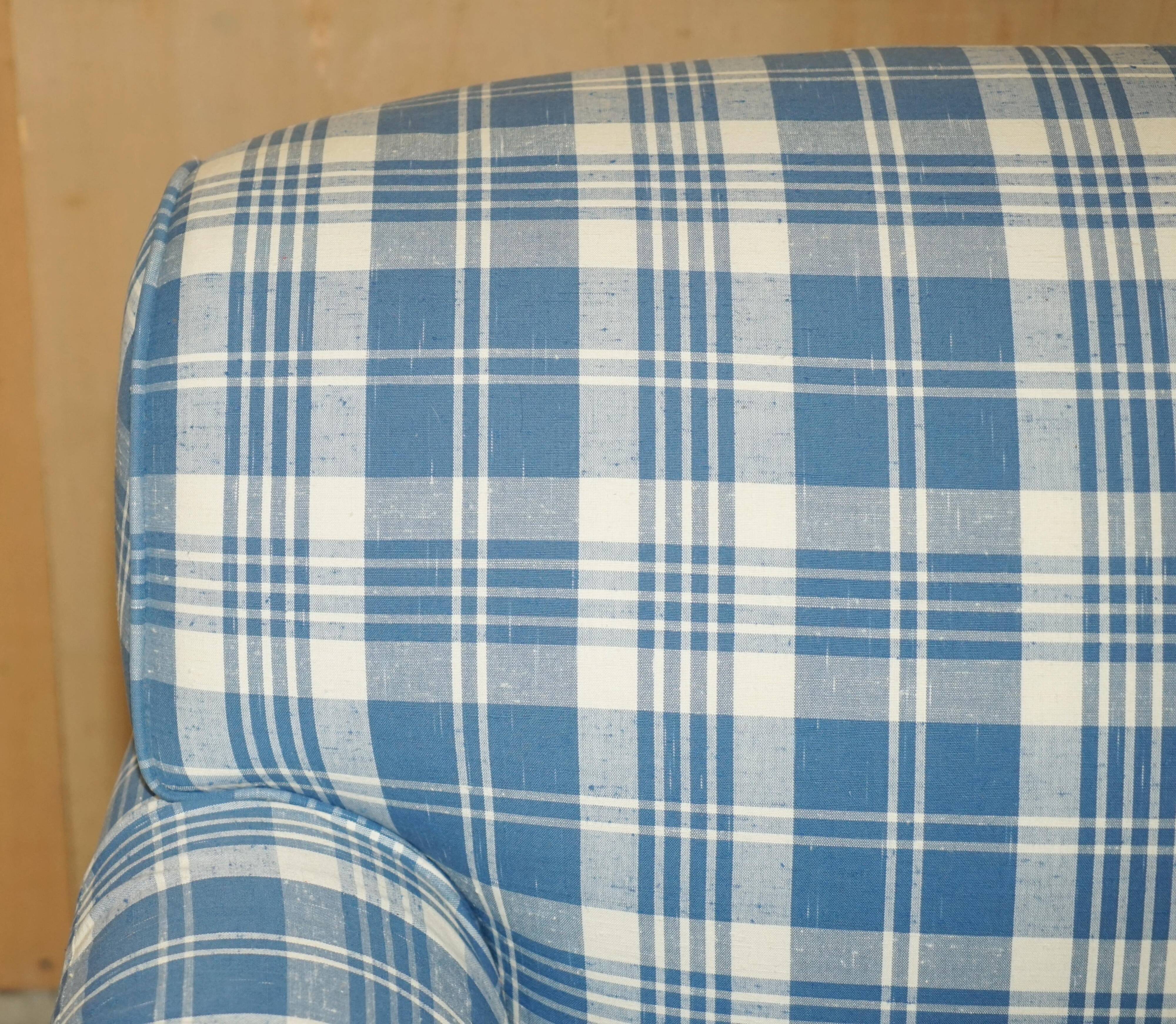 Signature Chelsea Armchair on Wheels with Twisted Armrests Large Model George Smith