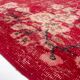 Flower DEsign Vintage Turkish Red Rug