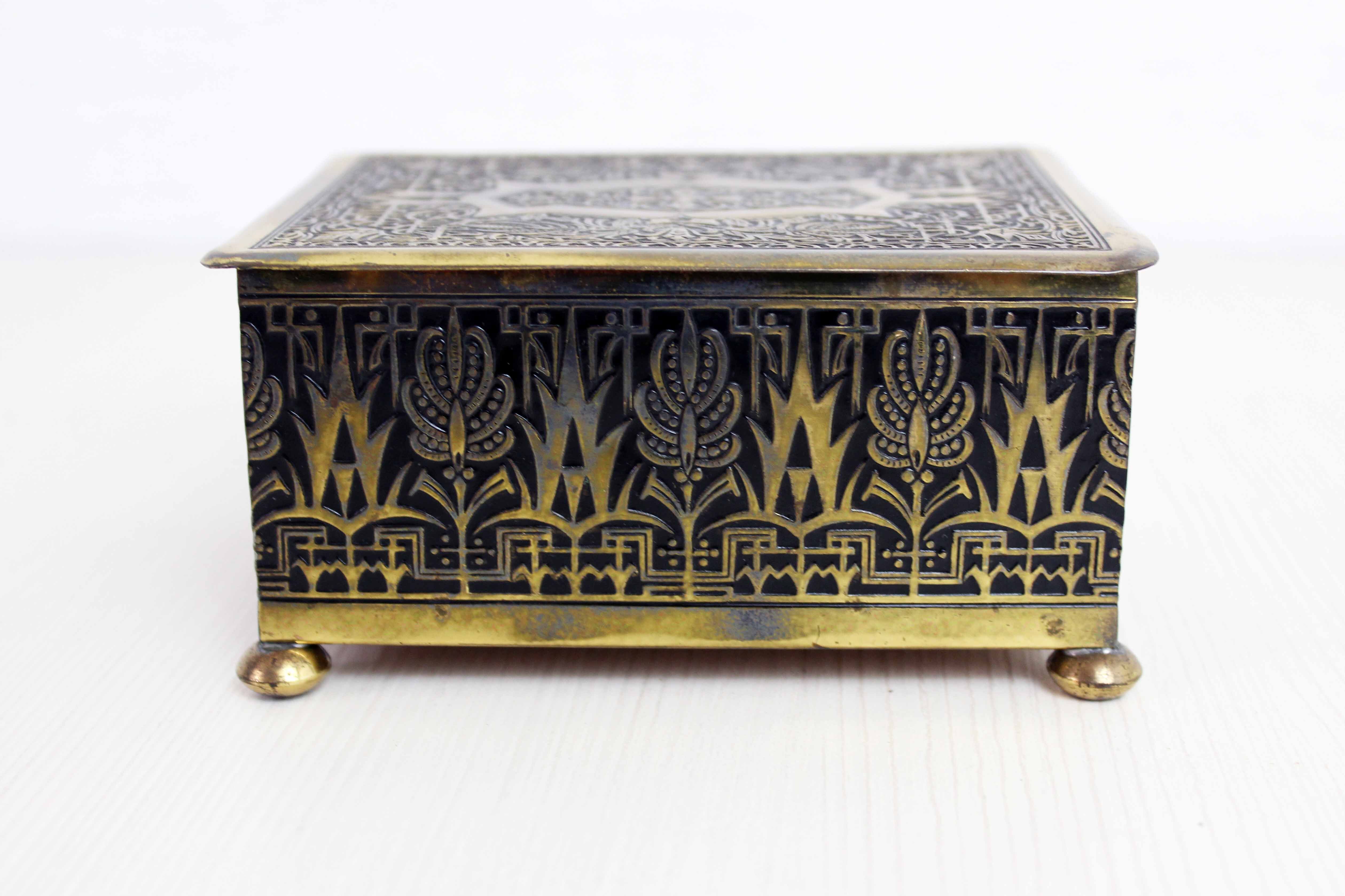 Brass Art Deco box