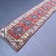 Tapis turc vintage coureur 475x81 cm Milas, rouge terracotta, vert, beige 2507