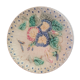 Assiette barbotine belge. Fin XiXe.Wesnel.