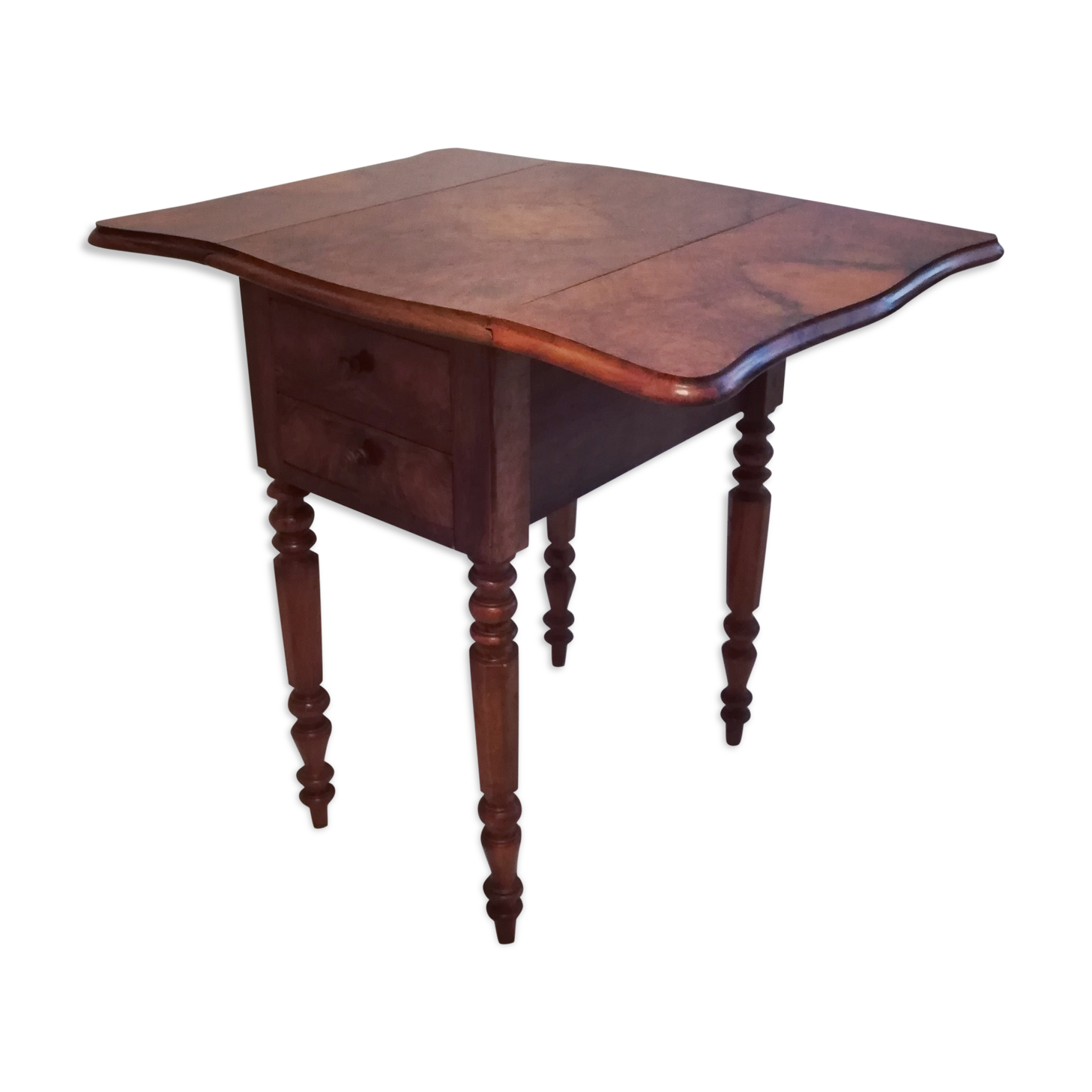 Bedside table with shutters/rabats