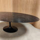 Vintage Eero Saarinen Knoll oval tulip marble dining table