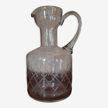 Old pitcher cut glass
