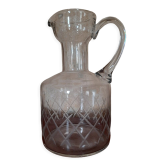 Old pitcher cut glass