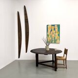 Round table in popular oak, circa 1880.