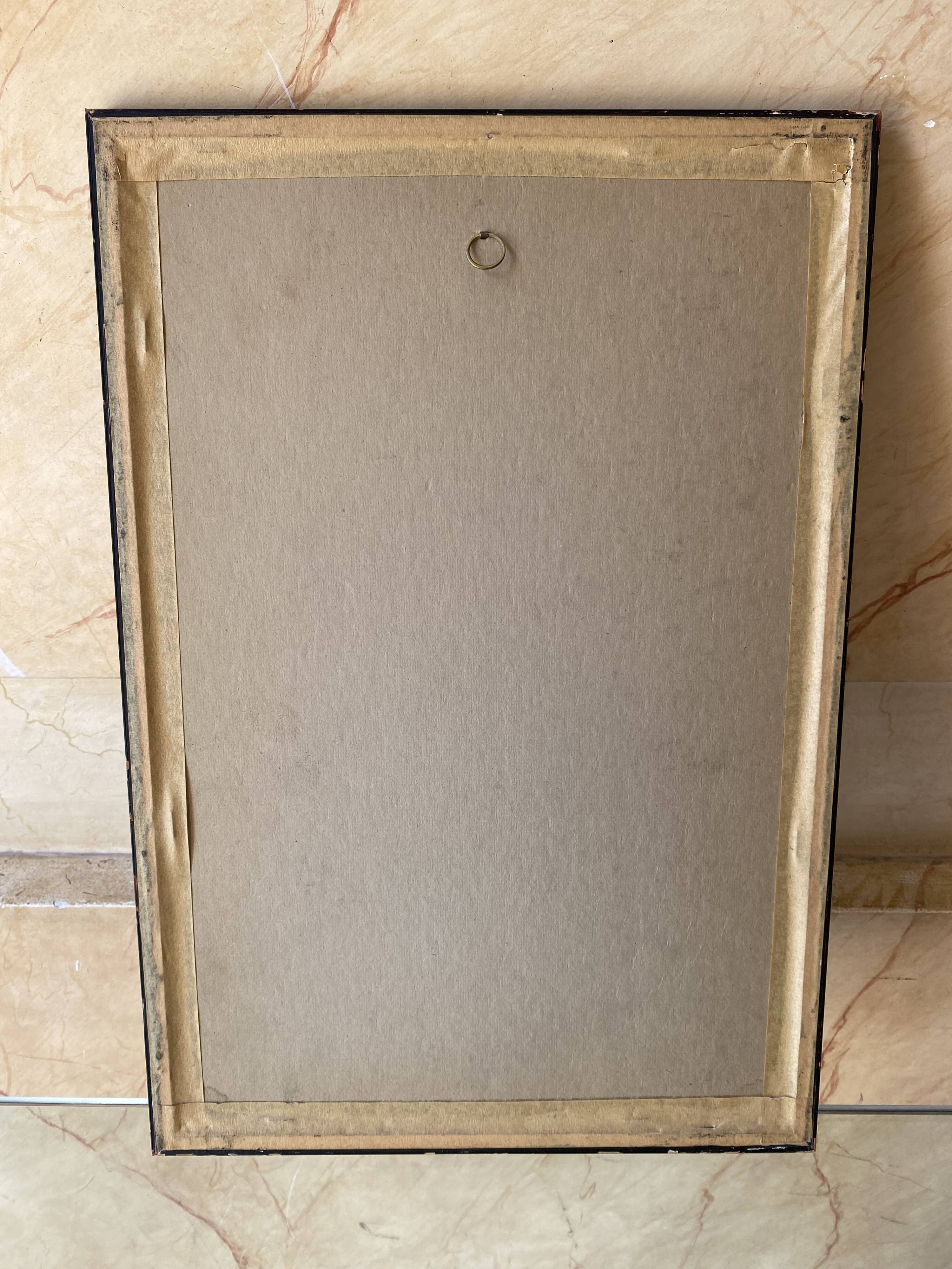 Signed military engraving