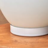 Minimalist egg lamp Domec in opaque white glass by Vianne, 1970s.