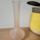 Small pink glass vase
