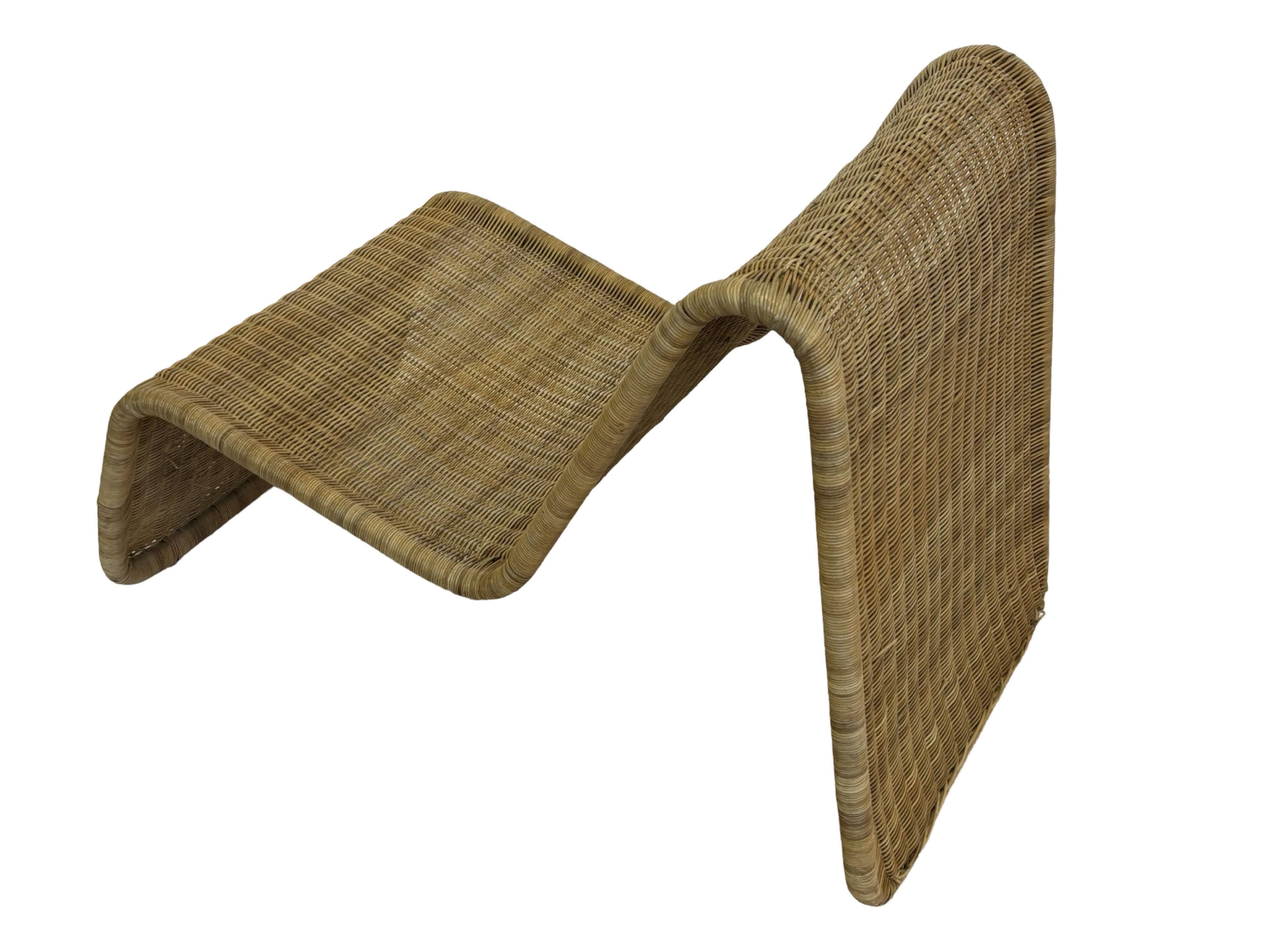 Vintage Ikea Hestra Wicker Lounge Chair 80's Design